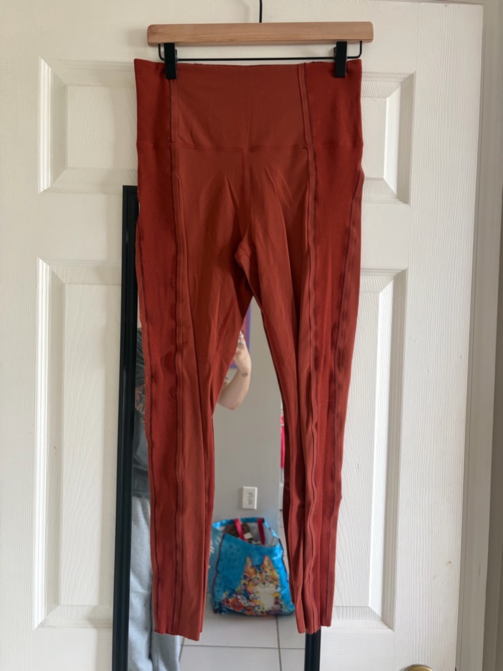 Nike Rust Red High-Waist Leggings